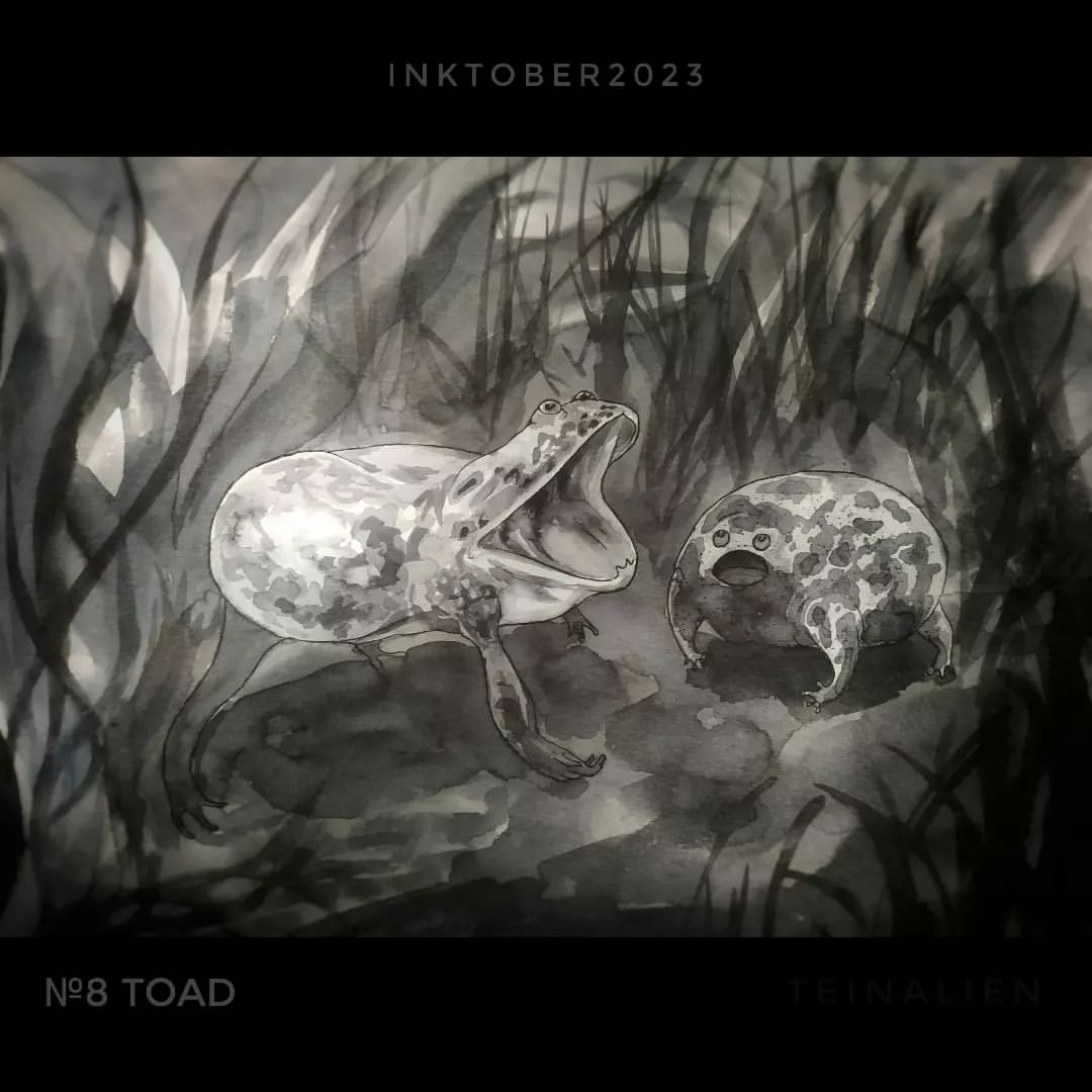 Day 8: Toad, жаба, гадина
Злая щитоспинка vs пустынный узкорот
.
.
.
.
#inktober #inktober2023 #инктобер