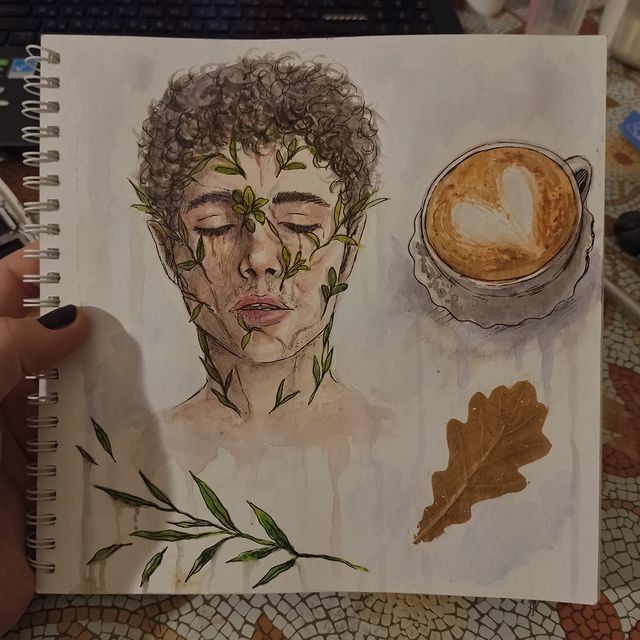 Veta в LOOKY. #art,#watercolor,#lineart,#cozy. #art #watercolor #li...