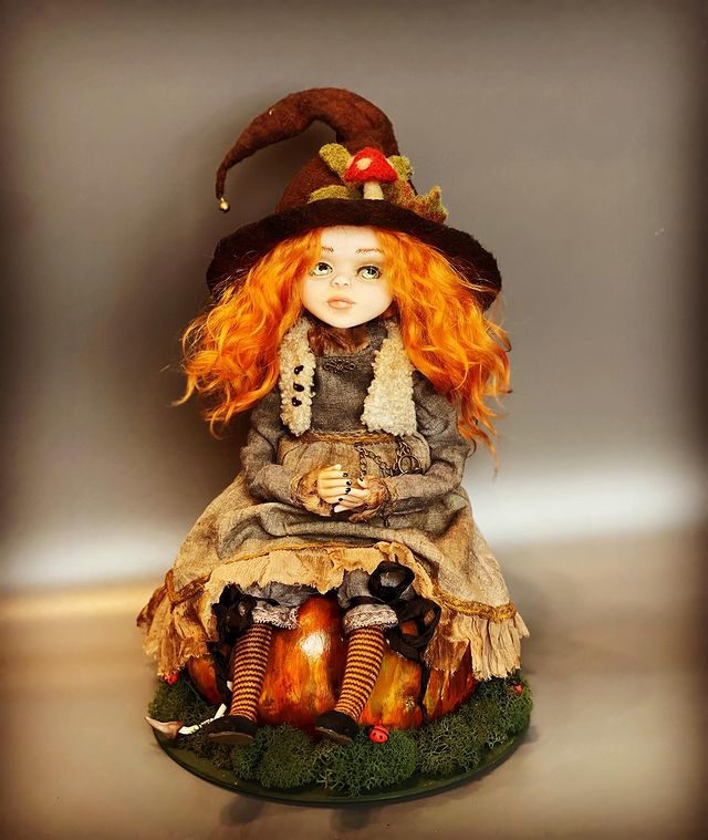 art_sweet.lana.te9ps1k in LOOKY. #кукла,#кукларучнойработы,#счастье,#ручнаяработа,#куклаведьма,#ведьма,#травница,#подарок,#witch,#helloweekendmarket,#helloween,#doll,#hendmade. Деревенская травница...