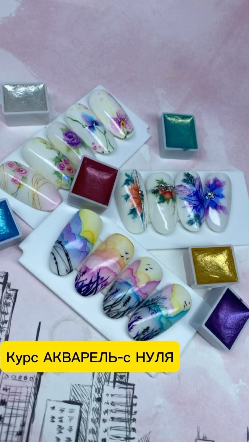 helen_podoexpert в LOOKY. #курсакварель,#акварелькурсы,#акварельнаногтях. Девочки с КИРЕНСКА п...