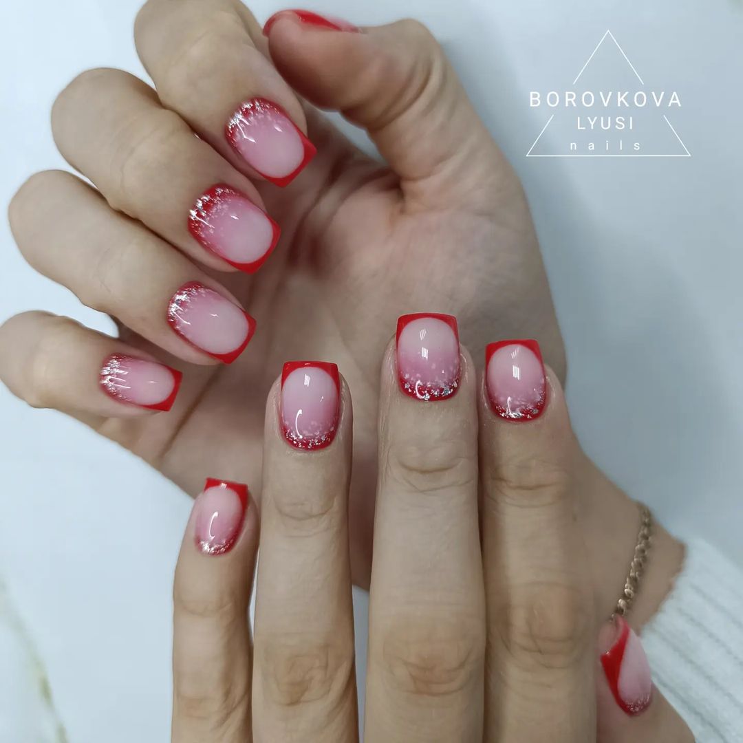 #красныйманикюр❤️ #красныйфренч