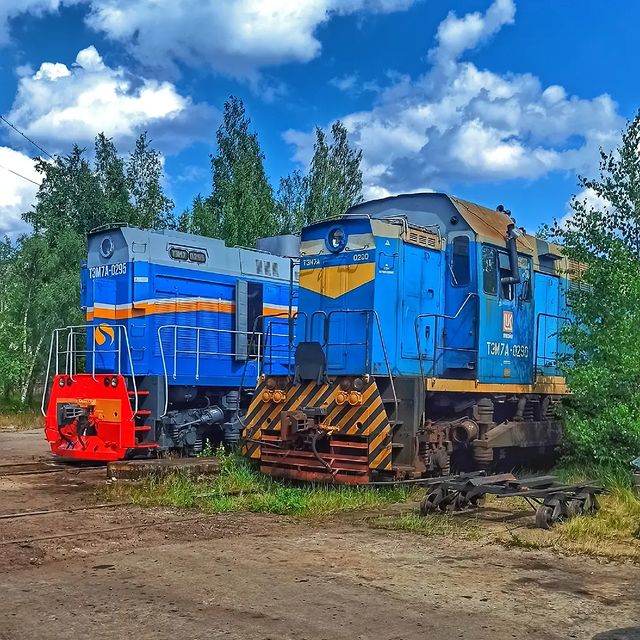 dm_cherentsovskiy в LOOKY. #железнодорожности,#тэм7а,#мобилофото. Два бугая в сосновоб...