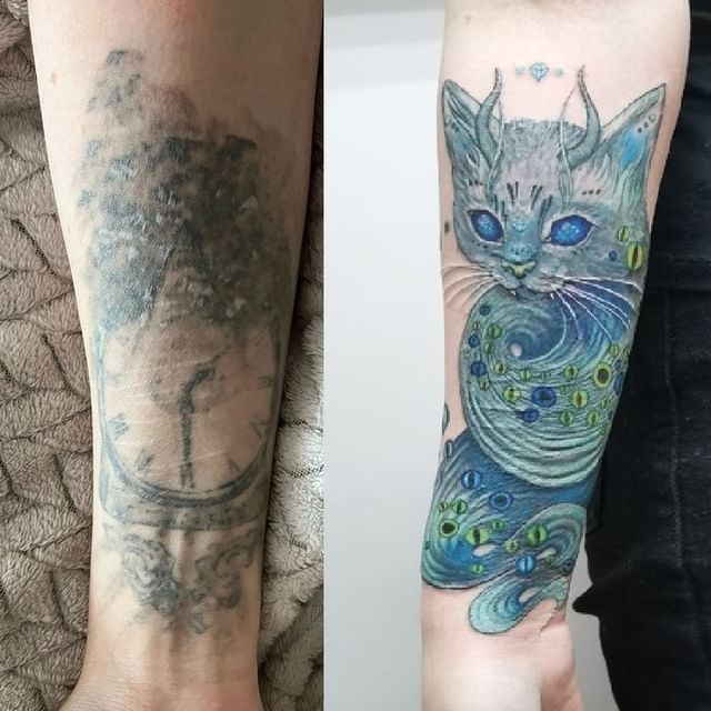 tattoovoron в LOOKY. . перекрытие шрамов,та...