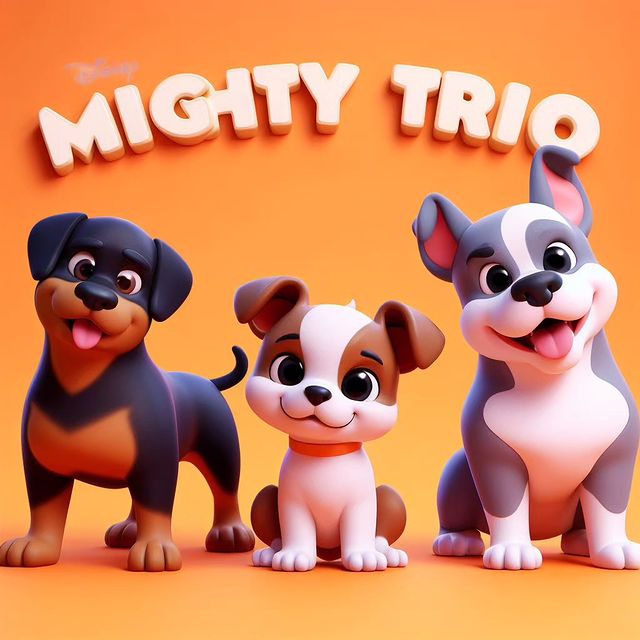 mighty.trio в LOOKY. #dalle,#staffordshire,#pitbull,#rottweiler. Всем привет!)

#dall...