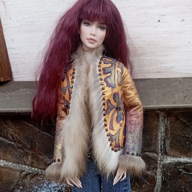ksuvaisergiser в LOOKY. #tendercreation,#tender_creation,#tendercreationdoll,#авторскаякукла,#бжд. Шуба из куницы с руч...
