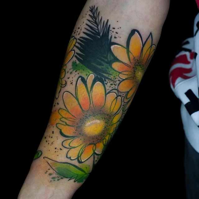 sashatae_tattoo в LOOKY. #watercolortattoo,#татуакварель,#татуировкадлядевушек,#перекрытиетату. Дивное яркое лягухин...