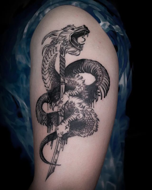 sashatae_tattoo в LOOKY. #tattoographic,#графикатату,#татумосква. Для Кости 🖤

#tatto...