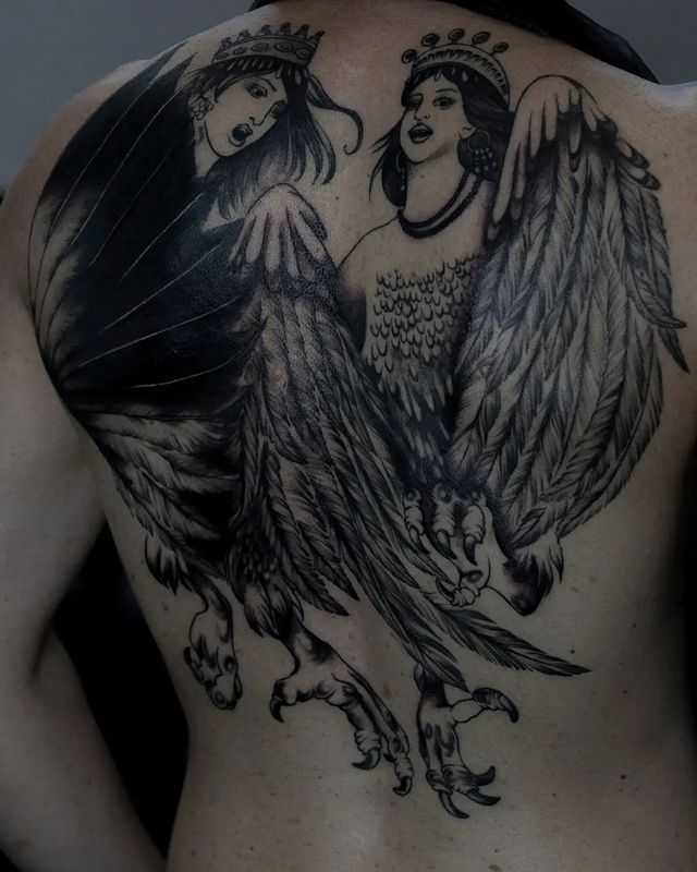 sashatae_tattoo в LOOKY. #сириниалконост,#сирин,#алконост,#татупокартине,#татумосква. Оооо, если бы кто-ни...