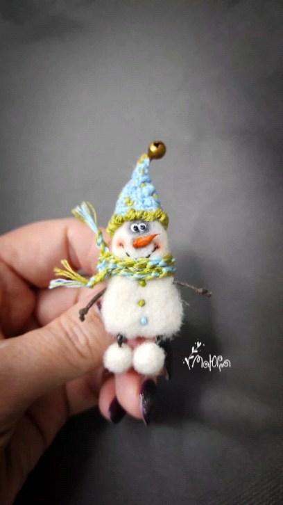 maurra_craft в LOOKY. #брошь,#снеговичок,#изшерсти,#текстиль. #брошь #снеговичок #...