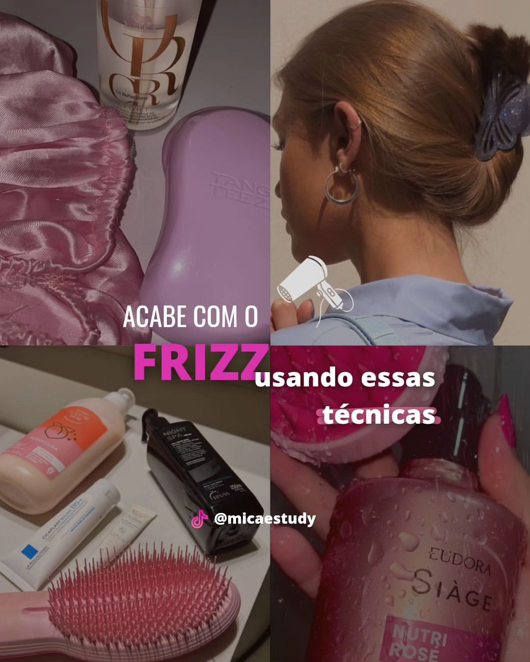 Acabe com o frizz usando essas técnicas 💇🏻‍♀️

#dicascabelos #frizz #cronogramacapilar