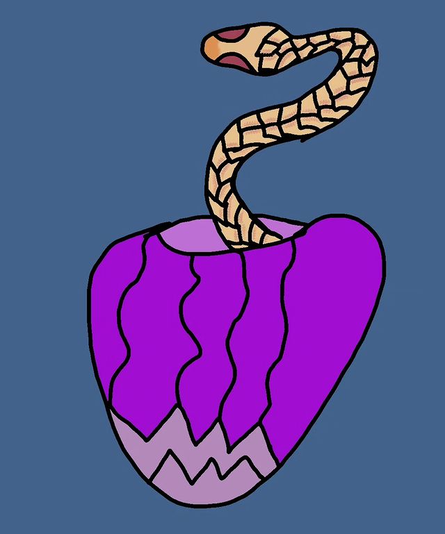 lolololom.18 в LOOKY. #digitalart,#draw,#drawing,#art. Змея выползает из ва...