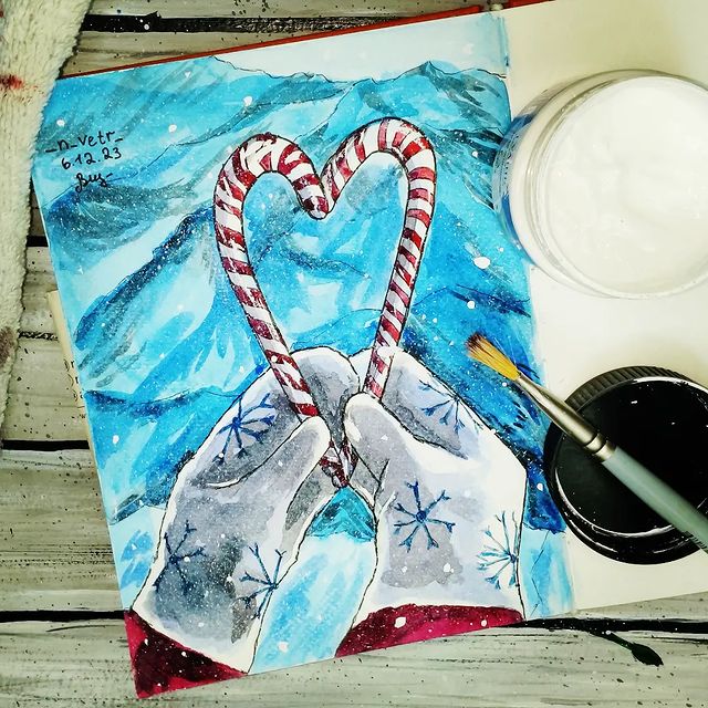 _n_vetr_ в LOOKY. #новыйгод,#новыйгод_dariart,#dari_art,#art,#artist,#art. Уже зима😯? Как же б...