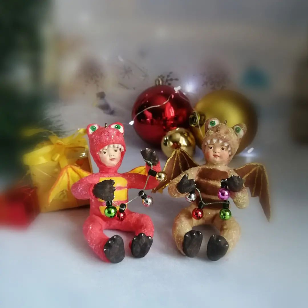 detstvo_na_ladoshke in LOOKY. #ватнаяигрушкасвоимируками,#ватноедетство,#игрушканаелку,#символ2024,#символгода,#новогоднийподарок. Один хорошо, а два л...