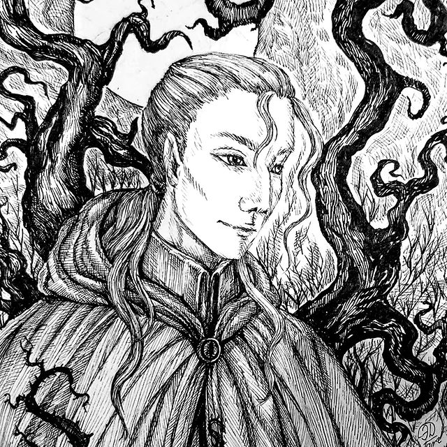 elina__arts_ в LOOKY. #art,#graphics,#artist,#liners,#character,#forest. #art #graphics #arti...