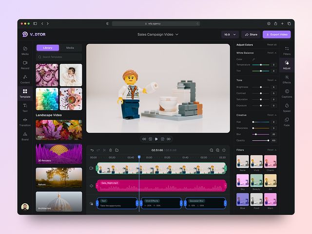 wilyagency в LOOKY. #webdesign,#uidesign,#uxdesign,#uiuxdesign,#design,#uxdesign,#dashboard,#dashboardui,#video,#videoedit,#editordashboard,#webapp. Hello guys! Hope you...