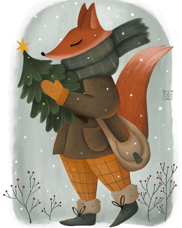 eilinelka_art в LOOKY. #illustration,#drawing,#procreate,#artwork. Зимнее настроение......