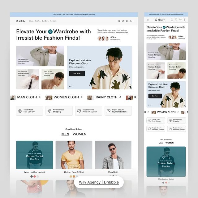 wilyagency в LOOKY. #webdesign,#uidesign,#uxdesign,#uiuxdesign,#design,#uxdesign,#webapp,#webappdesign,#dashboard,#exommerce,#fashion,#cloth,#clothstore,#store,#shop. Hello guys! Hope you...