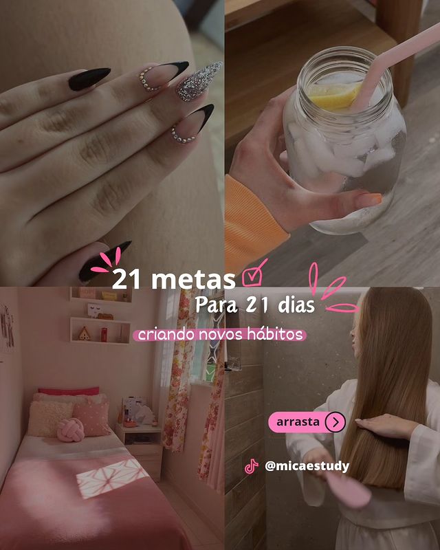 mi • glow up ✨ в LOOKY. #metasclaras,#metassemanais,#glowup,#metasbrilhantes,#hábitos. 21 metas para 21 dia...