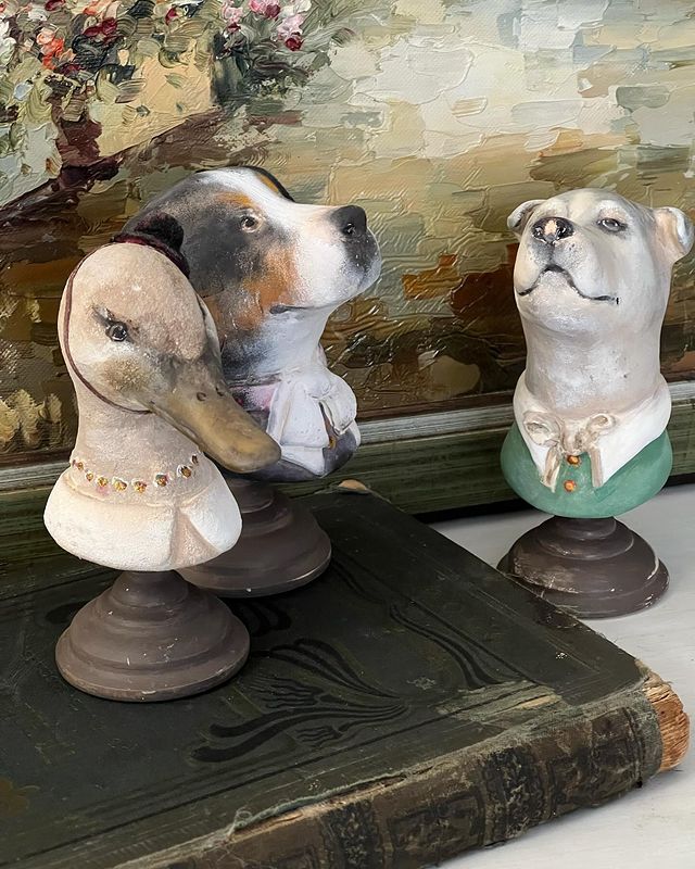 nataliamayorova_ в LOOKY. #art,#лепкаизполимернойглины,#ручнаяработа,#моисобаки,#уточки,#ilovemydog,#duck. Маленькие бюстики мо...