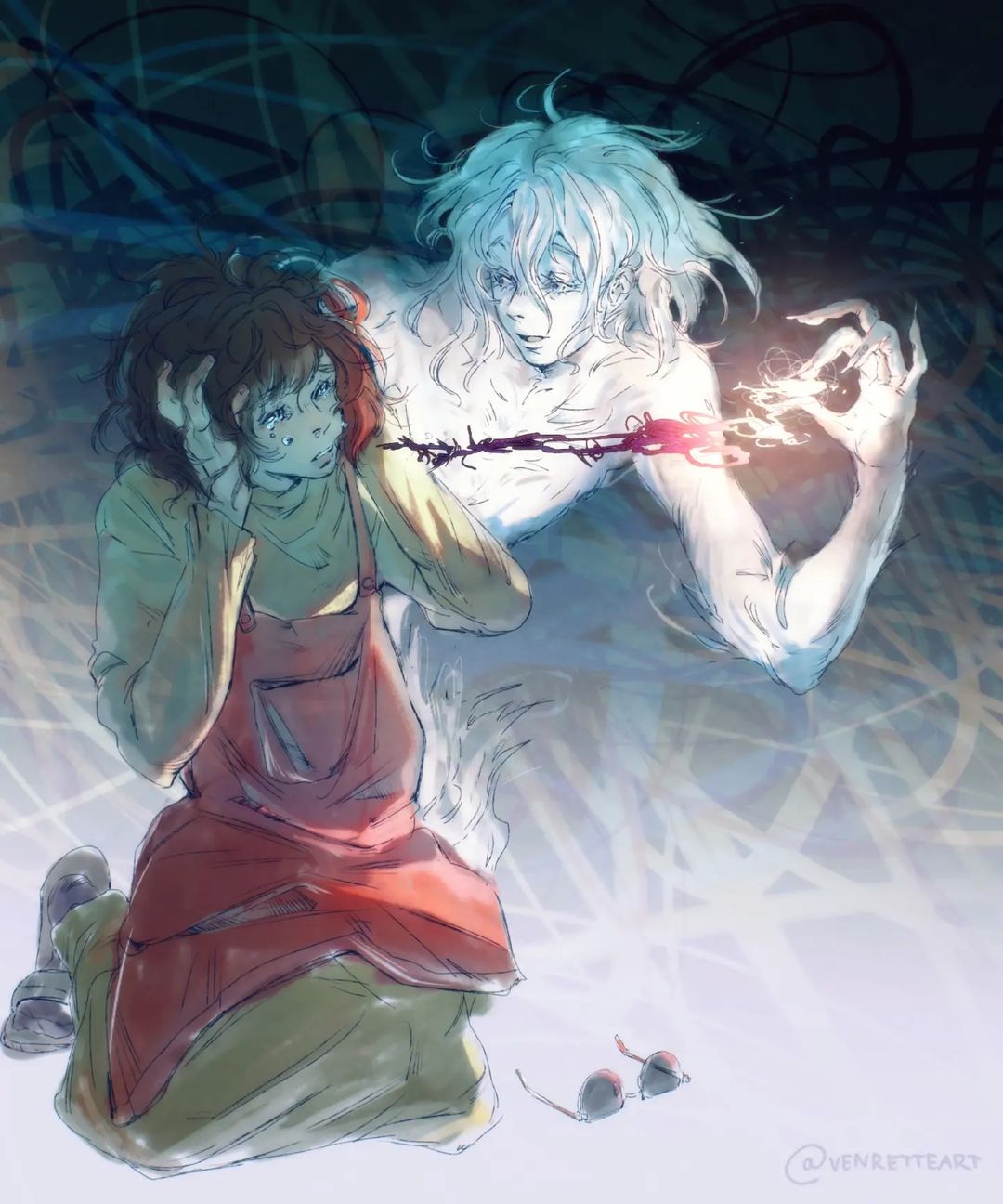 Kira Sedovlasova and Agelai (he's not an angel)))

They're my super original characters, like the ones I'll introduce you little bit later~ (I thought that you should be familiar with my other characters. I mean, I don't draw only "Avatar" stuff))

#Meeting_under_a_flashing_light #art #oc #originalcharacter #digitalart