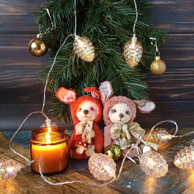 zelta87 в LOOKY. #zakerina_mk,#teddy🐻,#teddybears,#новыйгод,#ручнаяработа,#мишкатедди. Новогоднее настроени...