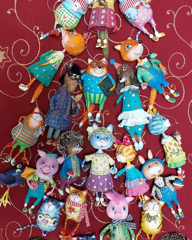 elena170661 в LOOKY. #papier,#papercraft,#papermache,#liveincolor_handmade,#папьемашеигрушки,#папьемаше,#папье_маше,#елочныеигрушкиручнойработы,#балкукол. Наши с @liveincolor_...