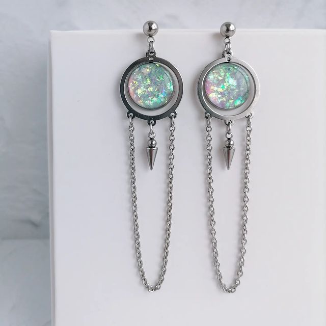 mooncat_epoxy в LOOKY. . Серьги выполнены из ...