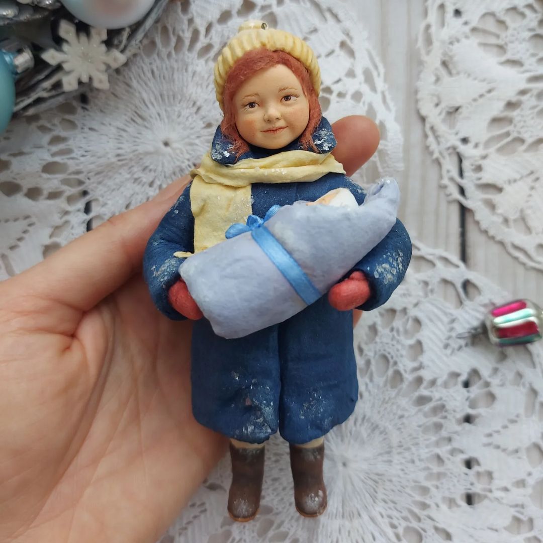 stanislava_vorobyeva in LOOKY. #ватнаяигрушка,#наелку,#новогоднийдекор,#новыйгод,#елочнаяигрушка,#cottonspun. Ещё один заказик по ...