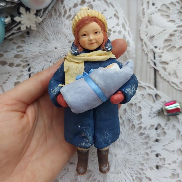 stanislava_vorobyeva в LOOKY. #ватнаяигрушка,#наелку,#новогоднийдекор,#новыйгод,#елочнаяигрушка,#cottonspun. Ещё один заказик по ...