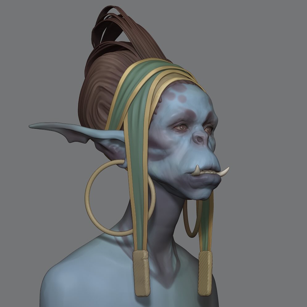 Спидскульпт примерно 4 часа
Организатор -  He77ga
Автор концерта - Bartlomeij Gawel 
.
.
.
#speedsculpt #speedsculpting #3dmodel #3dart #3dartist #zbrushmodel #3dgraphics #zbrushart #zbrush #girl #orc #fantasy #orcwoman