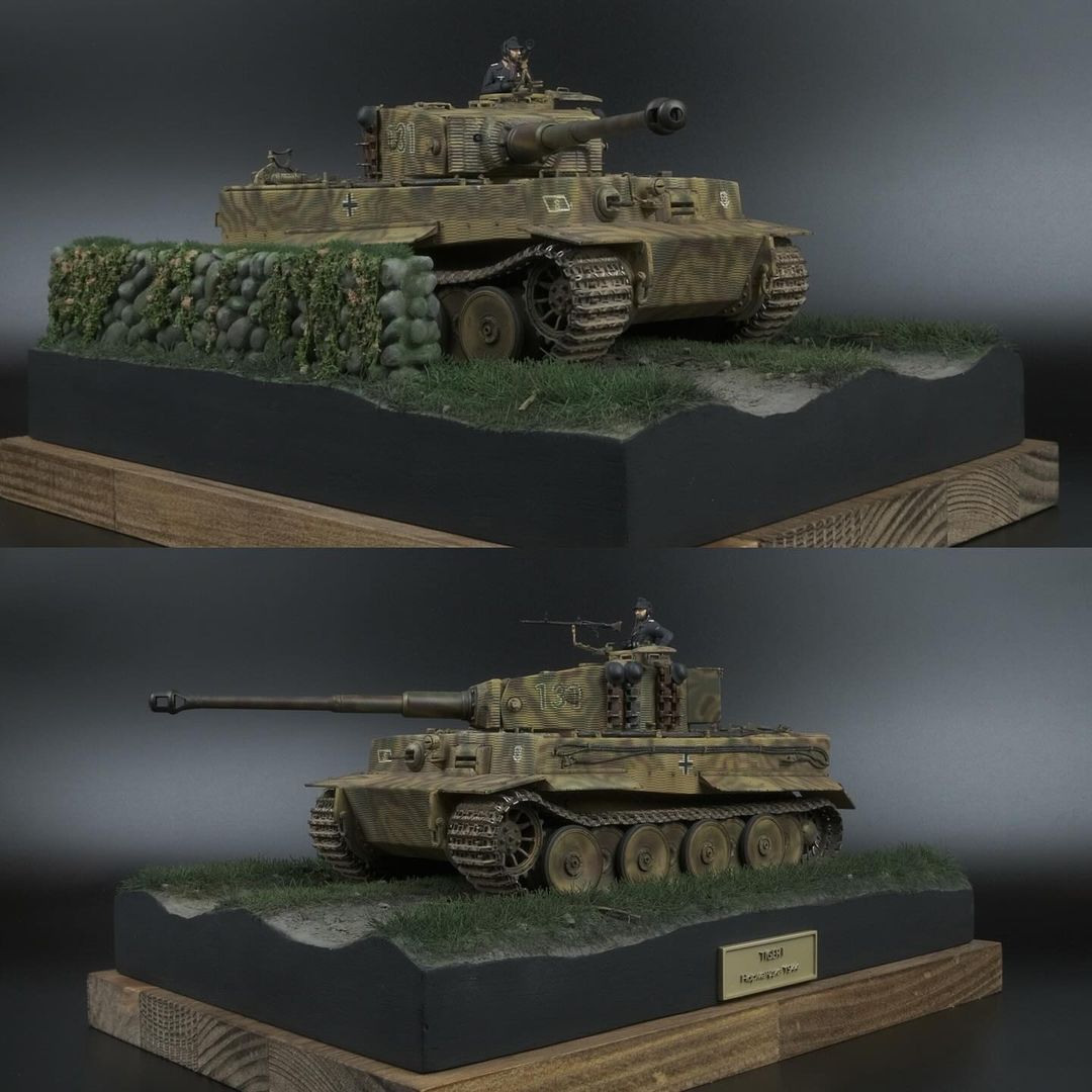 Tiger I, trumpeter 1/35, средний выпуск, Нормандия 1944г.