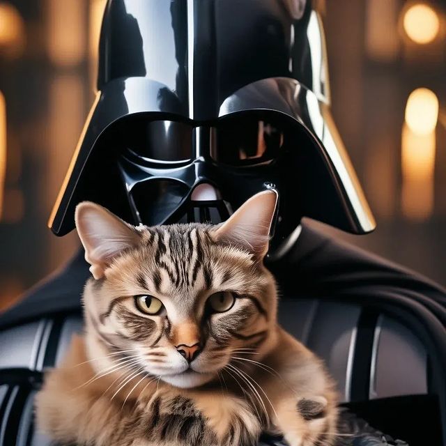 yurdelius в LOOKY. #ДартВейдер,#кошки,#звездныевойны,#силатемная,#империянапривязи. 😺 #ДартВейдер #кошк...