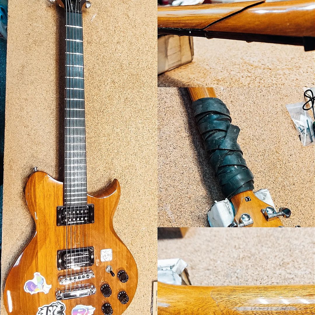 Лопнула/треснула/сломалось...... Не беда!!! 
Вам починим без труда!!!! 🤟🤟🤟🤟🤟#guitarcustom
#guitarworkshop #guitar #гитары #гитарнаямастерская #гитара https://guitaroff.ru/repair/