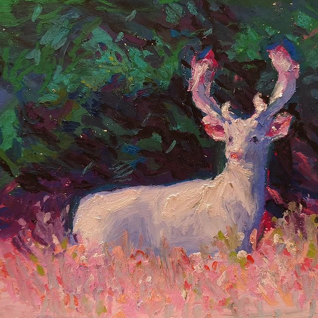 ellezrore в LOOKY. #art,#oilpastel,#painting,#sketchbook,#sketch,#myart,#albino,#deer,#animals,#traditionalart. I like this soft pin...