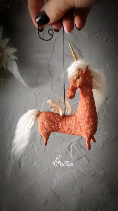 maurra_craft в LOOKY. #ватнаяигрушка,#единорог,#ренессанс,#изваты,#эпохавозрождения,#коллекционирование,#подарокнаюбилей,#ручнаяработа. #ватнаяигрушка #един...