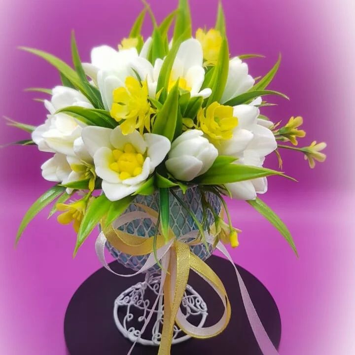 handmade.art.mari в LOOKY. #мыловарение,#мыльнаяфлористика,#мыльнаякомпозиция,#сувенирноемыло,#мылоручнойработы,#мыловарение,#мыло. Подснежники в бокале...