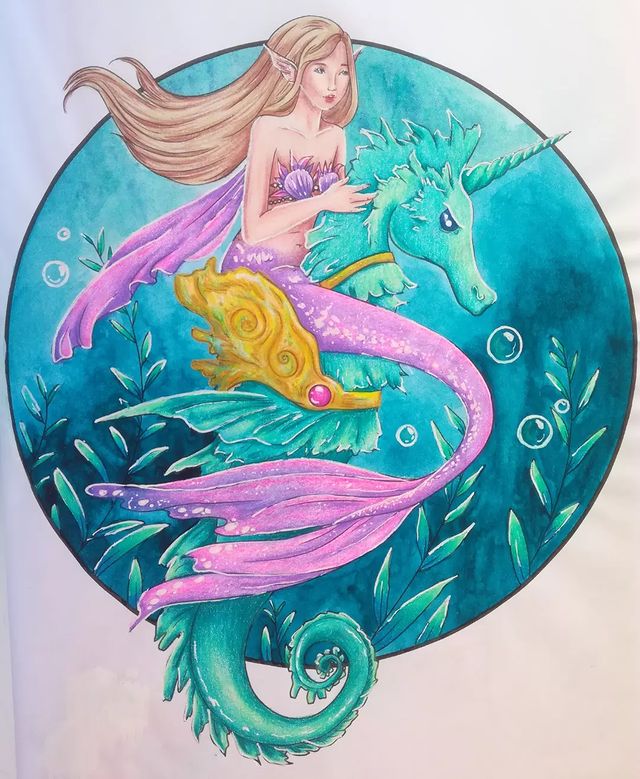 _coloring_dream_ в LOOKY. #coloringpages#coloringtime#coloringforfun#coloringaddict#coloring#wonderfulcoloring#colortherapyclub#coloringforgrownups#beautifulcoloring#coloringisfun#darkfantasy#colorbook#coloring#adultcoloringbook#творчество#раскраскаантистресс#хобби#досуг#раскраскадлявзрослых#вдохновение#русалки#jannaprosvirinaart. Mermaids by @jannafa...