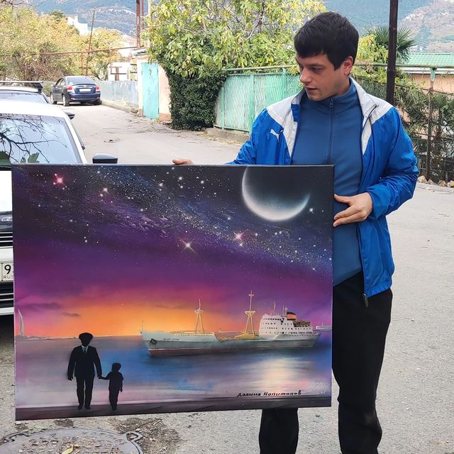 art_yalta в LOOKY. #sprayart,#sprayartist,#spraypaint,#spaceart,#spacecity,#spraypaintart,#spraycanart,#spraycans,#spraycan,#sinokipart,#graffittiart,#graffiti_art,#graffitti,#aerosolart,#galaxyart,#стритарт,#спрейарт,#граффитиарт,#картиныбаллончиками,#картинавдом,#картинабаллончиками,#картина,#закат,#граффити,#корабль,#ялта2024. Самый большой формат...