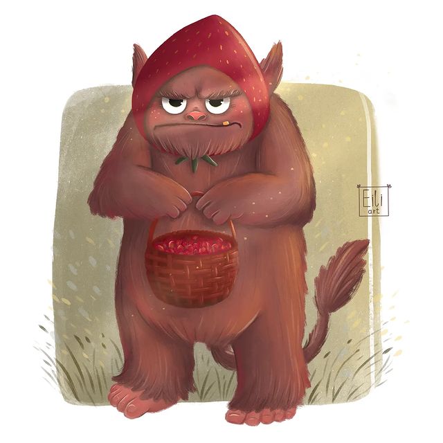 eilinelka_art в LOOKY. #lunkina_марафон,#illustration,#artmarafon,#artchallenge,#drawing,#art,#artwork,#procreate. Мой лесной монстрик ...
