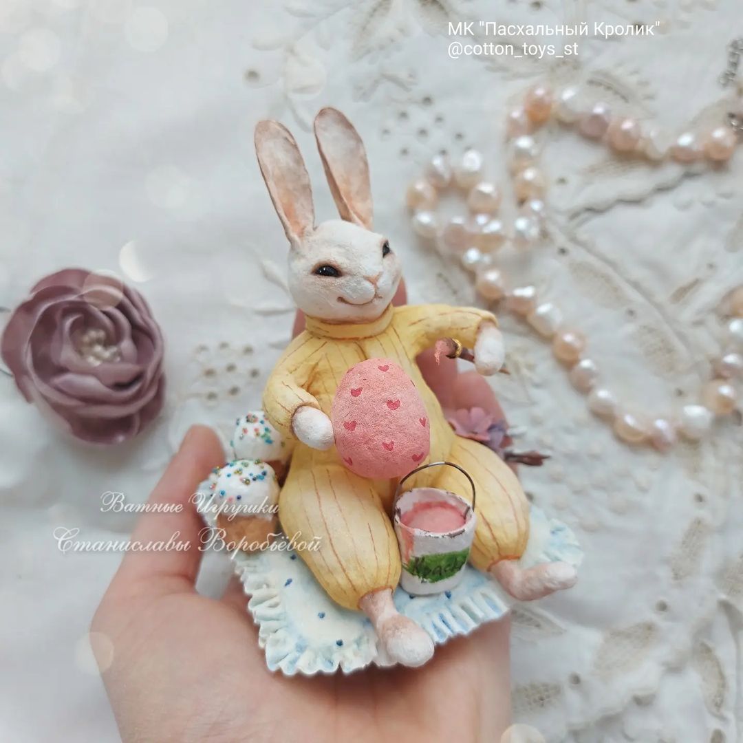 stanislava_vorobyeva in LOOKY. #ватнаяигрушка,#ватныезверюшки,#пасха. Ещё один зверёк в мо...