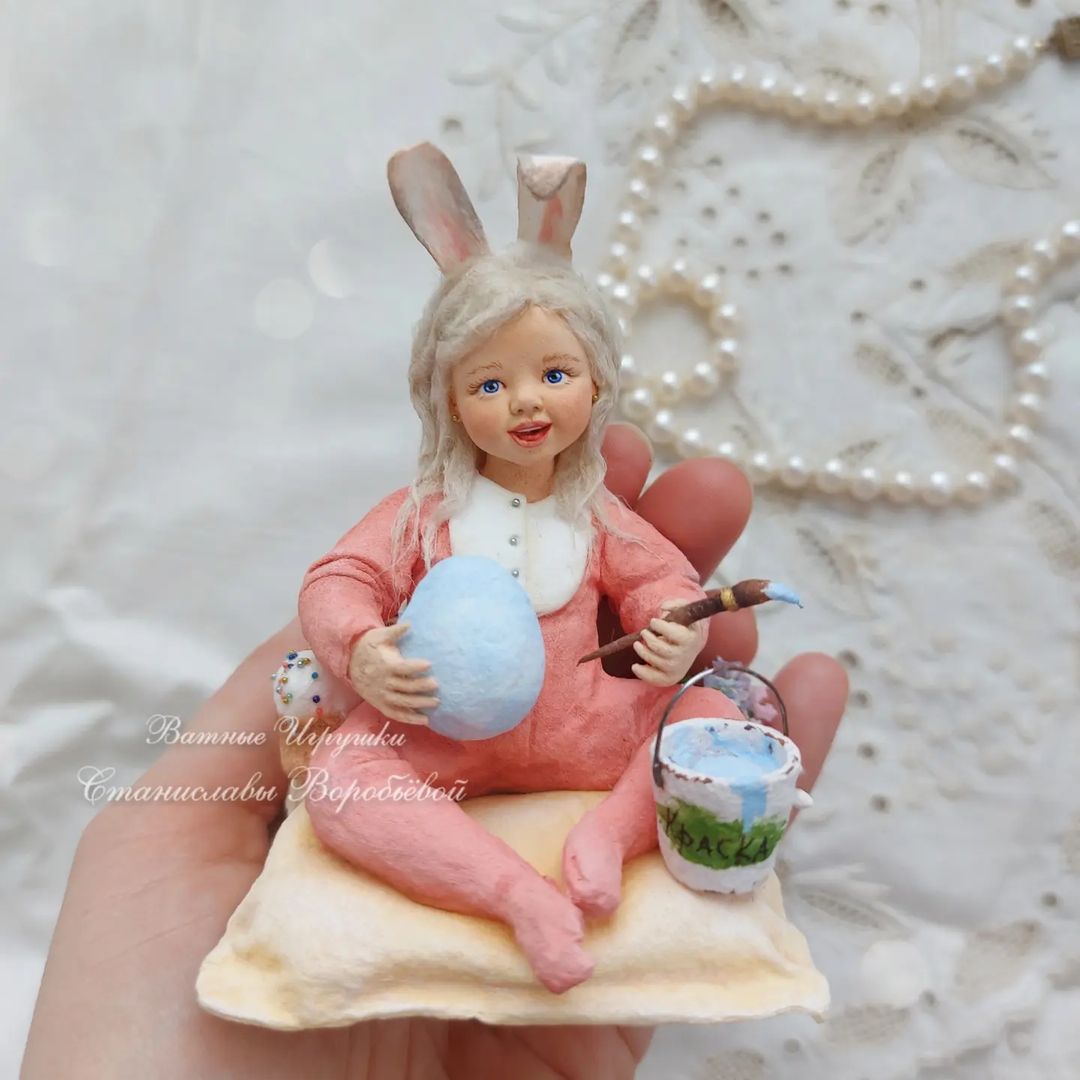 stanislava_vorobyeva in LOOKY. #ватнаяигрушка,#ватныеигрушки,#пасха,#пасхальныйдекор,#easter,#happyeaster,#cottonspun. Я очень вдохновилась...