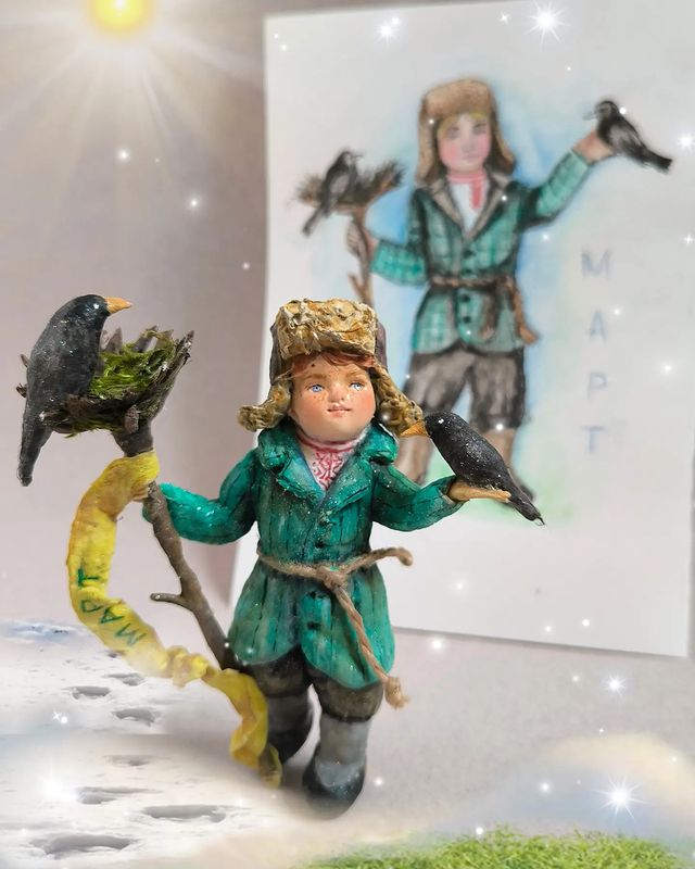 s_o_v_a_art_dolls в LOOKY. #ватныеигрушки,#ватнаяигрушка,#ватнаяигрушканаелку,#игрушкиизваты,#игрушкаизваты,#новогоднееукрашение,#12месяцев,#март,#скороновыйгод,#ватнаяелочнаяигрушка,##spancotton,#cottonwool,#s_o_v_a_art. Март. И он будет не ...