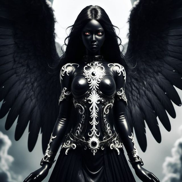 mr_gray_ai в LOOKY. #aiart,#digitalartwork. Black Angel

#aiart ...