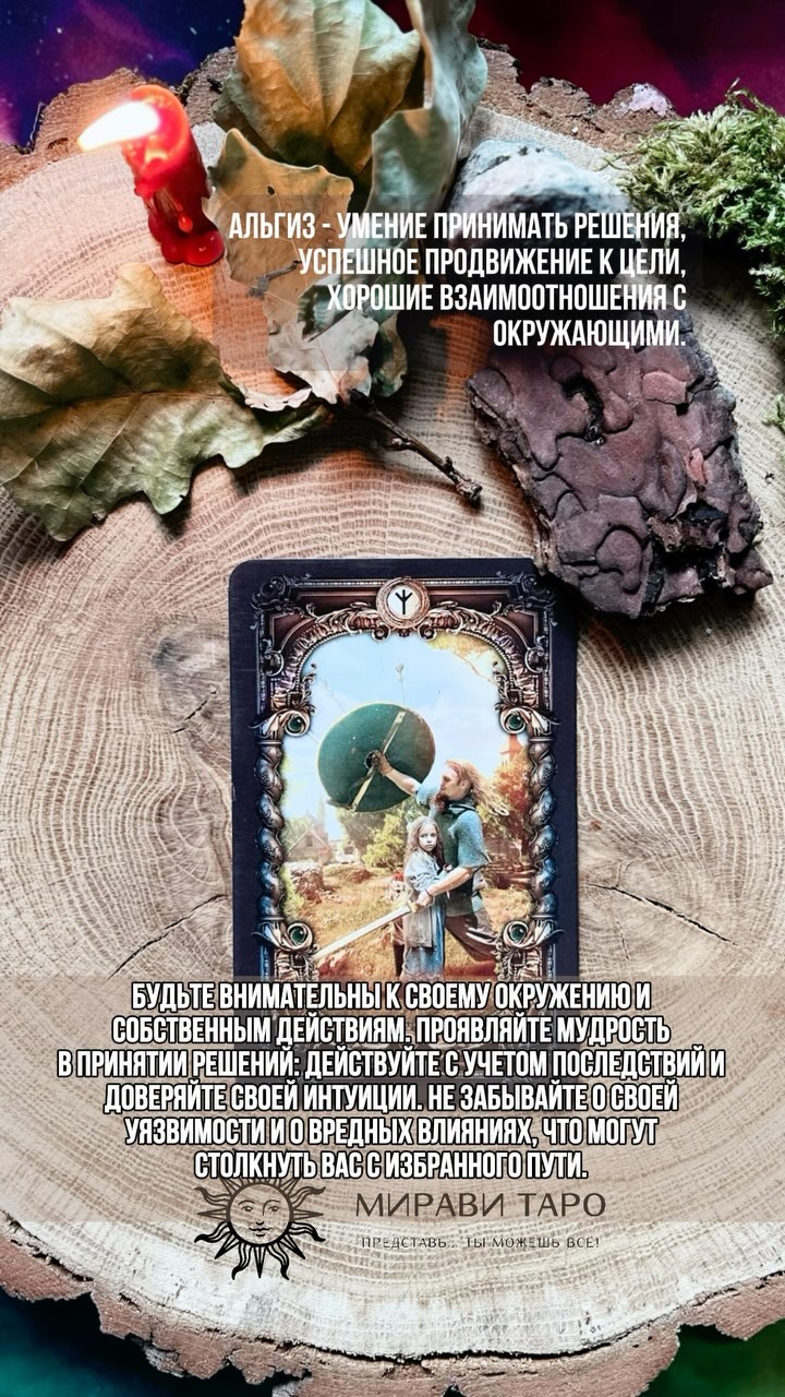 РУНЫ • ЧИСТКИ • РИТУАЛЫ • ТАРО в LOOKY. . АЛЬГИЗ.

Сегодня ест...