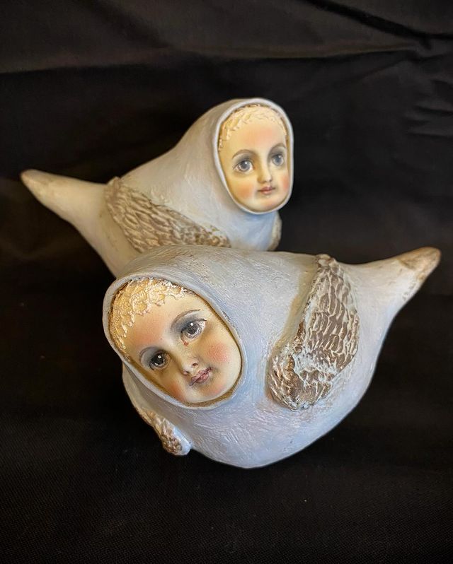 kira_volosenko в LOOKY. #doll,#dolls,#handmade,#некуклы,#птичкиизполимернойглины,#пташки,#ручнаяработа,#ручнаяраспись,#меловыекраскидарьигейлер,#таорчествобезграниц,#колллекционнаякукла. Продолжаю показывать...