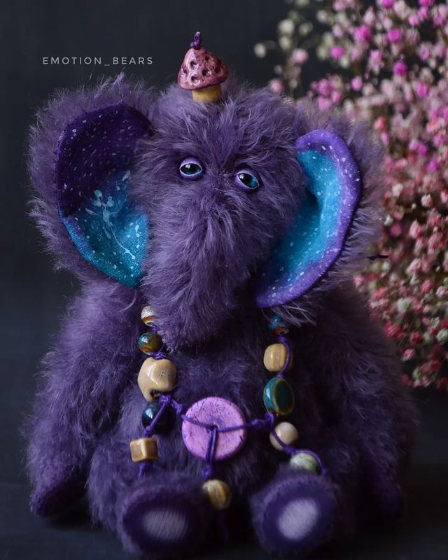 emotion_bears в LOOKY. #слон,#elephant,#foradoption,#handmade,#teddydoll,#artdoll,#handmadedoll,#doll,#teddybears,#artistteddybear,#collectiondoll,#collectiontoy. Elephant Mushroom 💜...