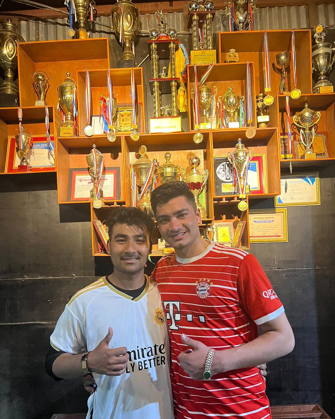 “Last match with my bestie on the field ⚽️ # good times  # memories forever”🥰❤️