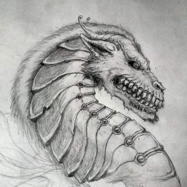 maxivart2024 в LOOKY. #графика,#creepyart,#creepyartist,#draw,#рисунок. дракон ВОЛКОЗМЕЙ #гр...