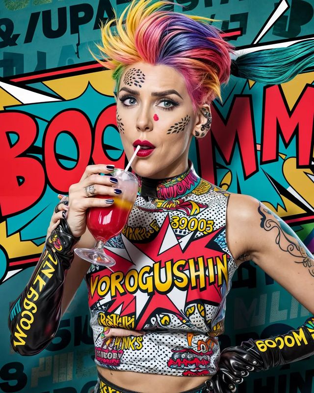 vorogushin_aleksey в LOOKY. #art,#popart,#digital,#digitalart,#girl,#colorful,#monika,#comic,#nowak,#monikanowak,#comics,#marvel. #art #popart #digita...