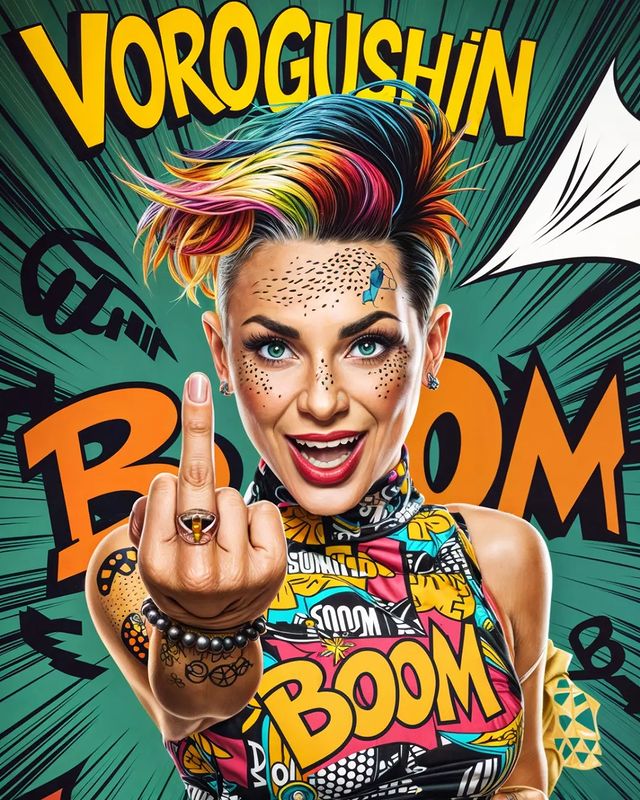vorogushin_aleksey в LOOKY. #art,#popart,#digital,#digitalart,#girl,#colorful,#monika,#comic,#nowak,#monikanowak,#comics,#marvel. #art #popart #digita...